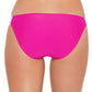Salt + Cove Women's Solid Banded Hipster Bikini Swim Bottom Pink Size X-Large