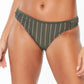 Bar III Women's Crochet Side Tab Hipster Bikini Swim Bottom Green