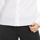 Calvin Klein Women's X Fit Slim Fit Long-Sleeve Button up Blouse White Size Small