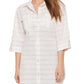 Dotti Women's Radiance Striped Shirtdress White Size Medium