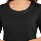 Karen Scott Women's Cotton Ring Top Black Size X-Small