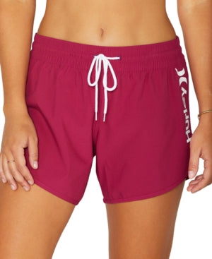 Hurley Women's One and Only Boardshorts Swimsuit Purple Size Medium