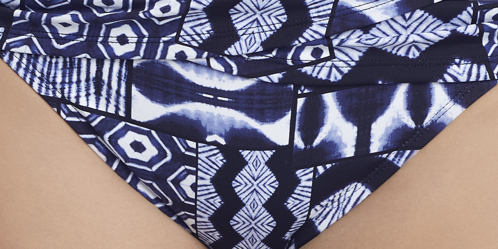 Bleu Rod Beattie Women's Sarong Hipster Swim Bottom Blue