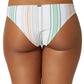 O'Neill Women's Sunset Beach Stripe Bikini Bottoms Beach Stripe White Combo Size Large