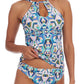 La Blanca Women's Riviera Keyhole Tankini Swim Top Size Multi Size 4