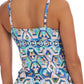 La Blanca Women's Riviera Keyhole Tankini Swim Top Size Multi Size 4