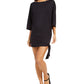 Michael Kors Women's Side Tie Swim Cover up Swimsuit Black Size Large