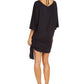 Michael Kors Women's Side Tie Swim Cover up Swimsuit Black Size Large