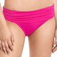 Ralph Lauren Women's Shirred Bikini Swim Bottom Pink Size 8