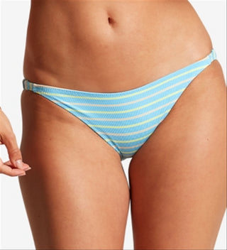 Volcom Women's Next in Line Cheeky Bikini Bottom Blue Size X-Small