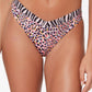 Sanctuary Women's Pretty Exotic V Waist Hipster Bikini Bottoms Swimsuit Pink Size Large