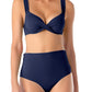 Anne Cole Women's Underwire Twist Front Bikini Swim Top Blue