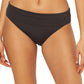 Bleu Rod Beattie Women's Foldover Hipster Bikini Bottoms Swimsuit Black Size 12