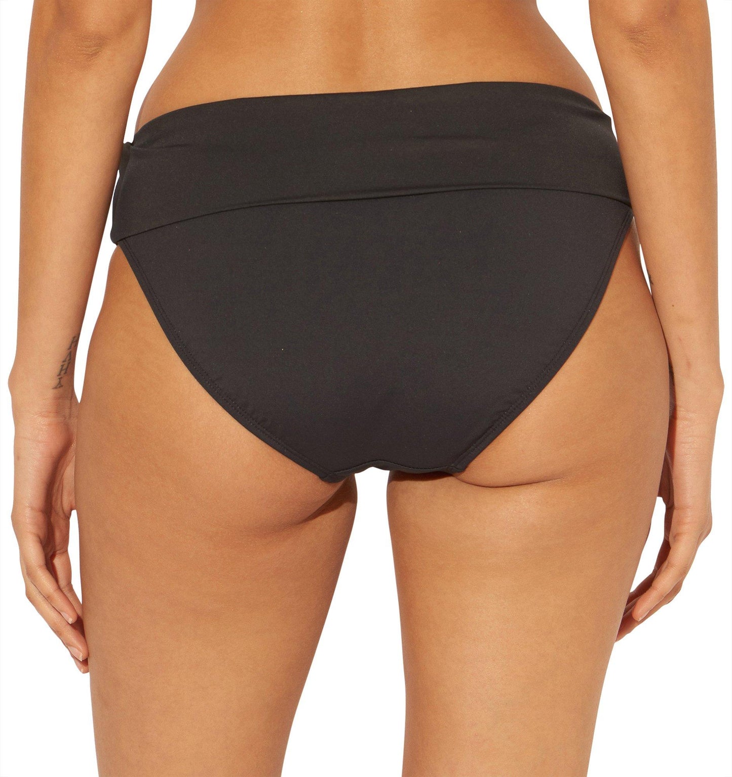 Bleu Rod Beattie Women's Foldover Hipster Bikini Bottoms Swimsuit Black Size 12