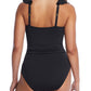 Bleu Rod Beattie Women's Rufflicious Surplice One Piece Swimsuit Black Size 12