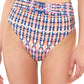 Jessica Simpson Women's Laguna Beach High Waist Belted Bikini Bottoms Swimsuit Pink Size Medium