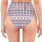 Jessica Simpson Women's Laguna Beach High Waist Belted Bikini Bottoms Swimsuit Pink Size Medium