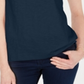 Charter Club Women's Split Neck Cotton Top Blue Size X-Small