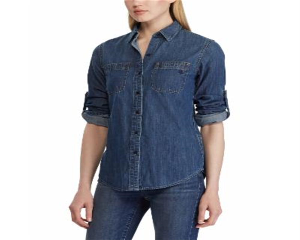 Ralph Lauren Women's Denim Shirt Blue Size S