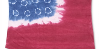 Style & Co.Women's Tye Dyed American Flag T-Shirt Raspburry Size X-Small