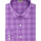 Kenneth Cole Reaction Men's Slim Fit Plaid Button Down Shirt Purple Size 16X34-35