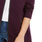 Charter Club Women's Milano Cotton Completer Sweater Purple Size L