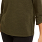 NY Collection Women's 3/4 Sleeve Textured Top Green Size Petite Medium