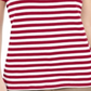 Karen Scott Women's Striped Anchor Top Red Size Large