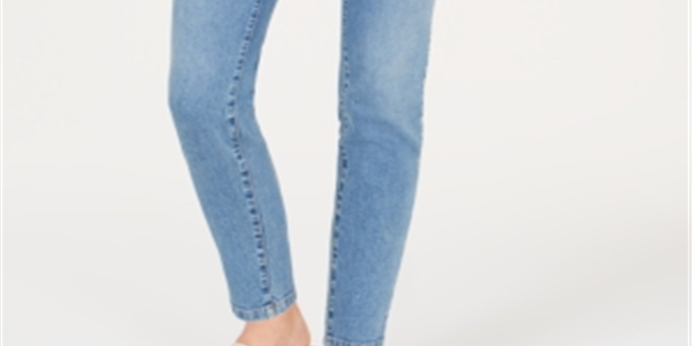 Charter Club Women's Bristol Skinny Ankle Jeans Blue Size 10 Petite