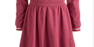 Epic Threads Big Girl's Chevron Sweatshirt Dress Red Size X-Large