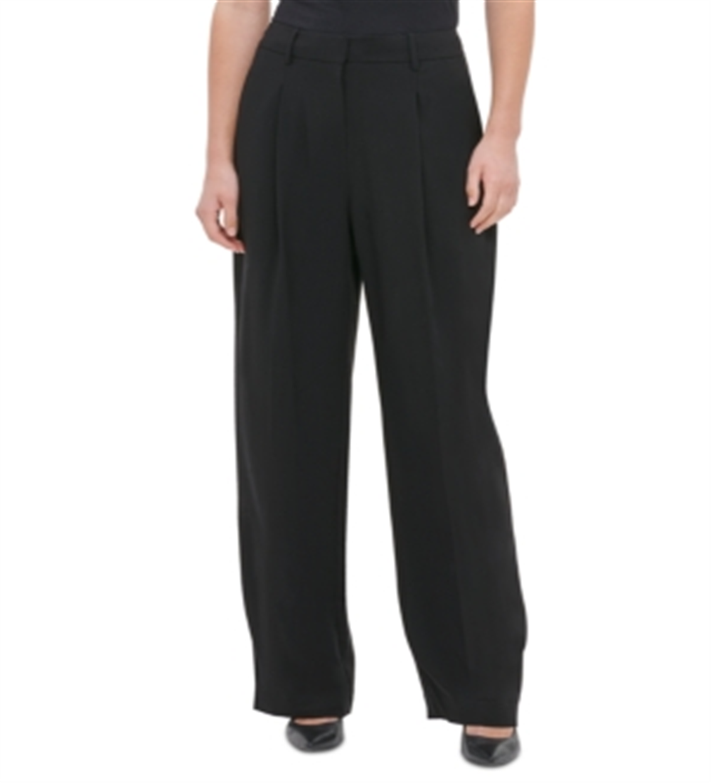 Calvin Klein Women's Wide Leg Pants Black Size 2