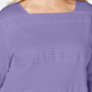 Karen Scott Women's Plus Blouse Cotton Crochet Purple Size 0X