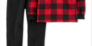 Carter's Toddler Boy's 2 pc Plaid Pant Set Red Size 4T