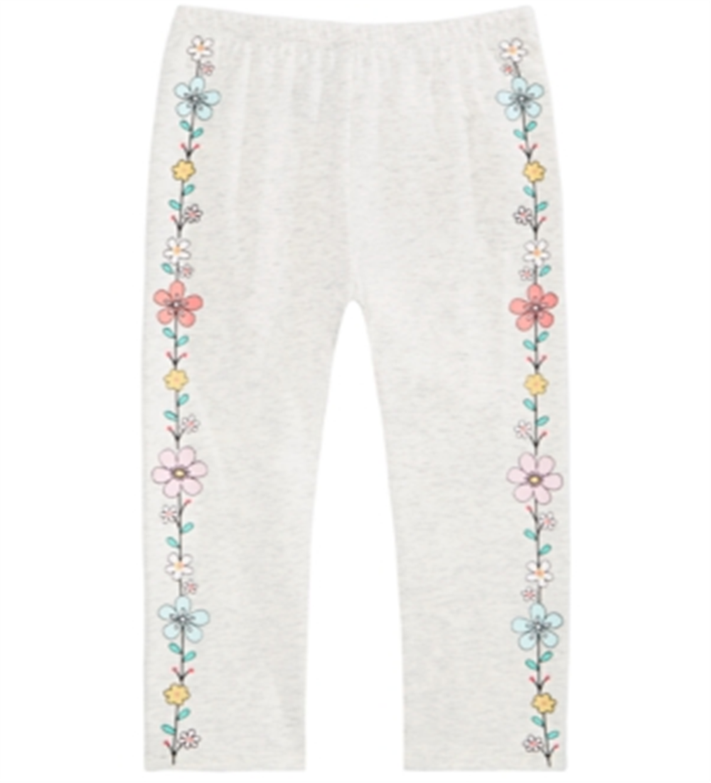 First Impressions Baby Girl's Flower Border Pants Gray Size 12MOS