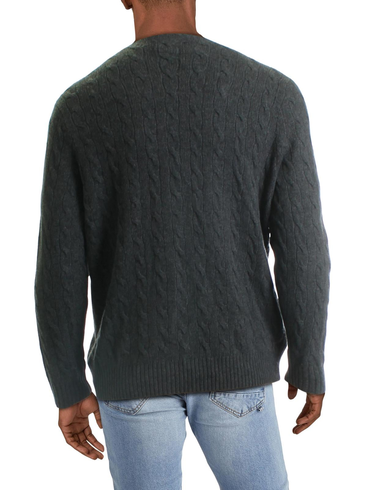 Ralph Lauren Men's Cableknit Sweater Gray Size 2XB
