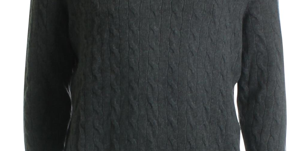 Ralph Lauren Men's Cableknit Sweater Gray Size 2XB