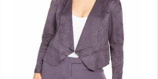 Anne Klein Women's Long Sleeve Open Cardigan Sweater Gray Size X-Small