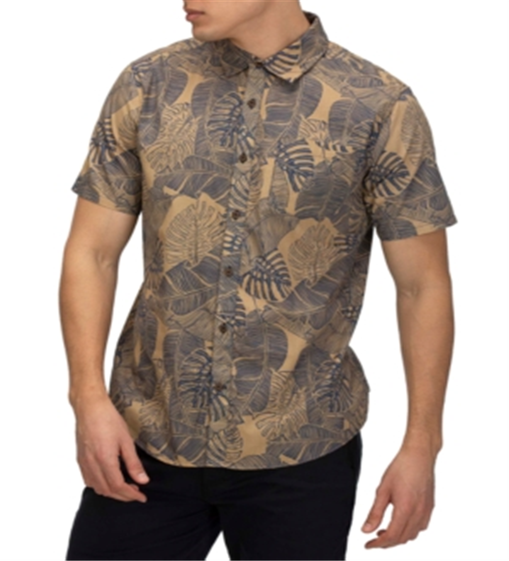 Hurley Men's Paradise Winds Shirt Green Size X-Large