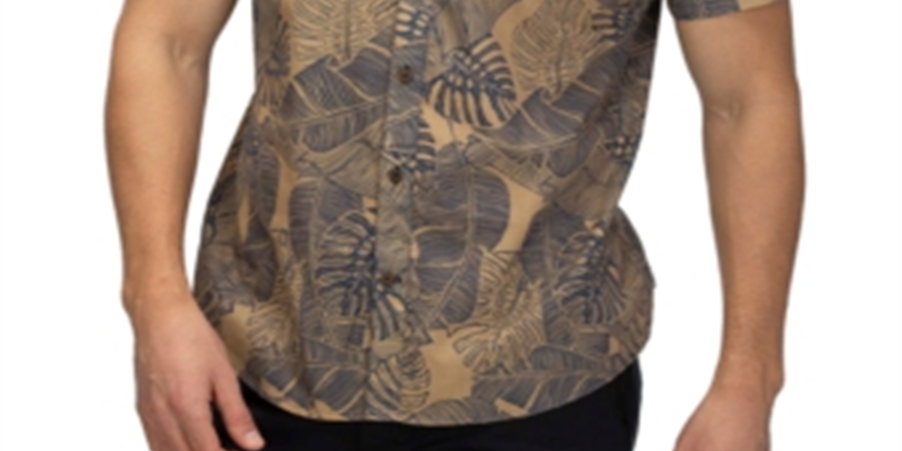 Hurley Men's Paradise Winds Shirt Green Size X-Large