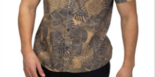 Hurley Men's Paradise Winds Shirt Green Size X-Large