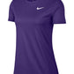 Nike Women's Fitness Workout T-Shirt Purple X-Small