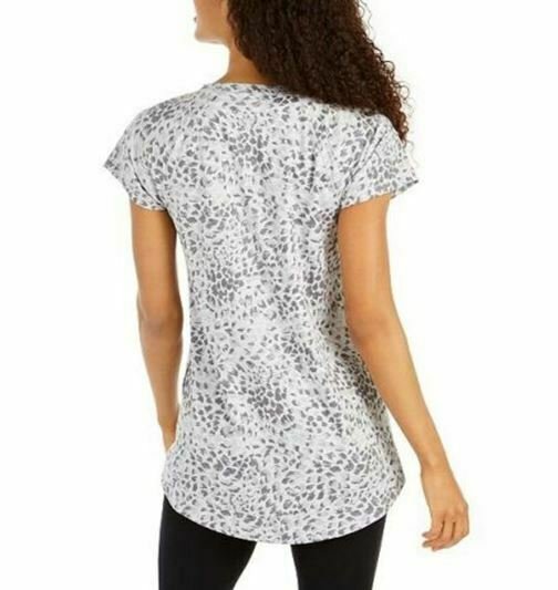 Ideology Women's Breezy Fitness Running Tunic Top Gray Size Small