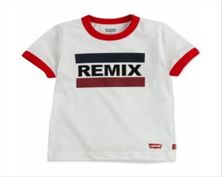 Levi's Daddy & Me Collection Little Boy's Remix Graphic Cotton T-Shirt White Size 4