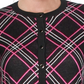 Charter Club Women's Plaid Cardigan Sweater Black Size Small