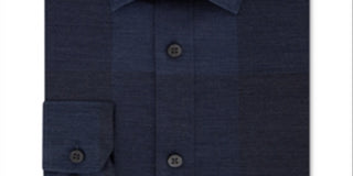 DKNY Men's Dress Shirt Jay Slim Fit Long Sleeve Stretch Blue Size 17.5X34-35