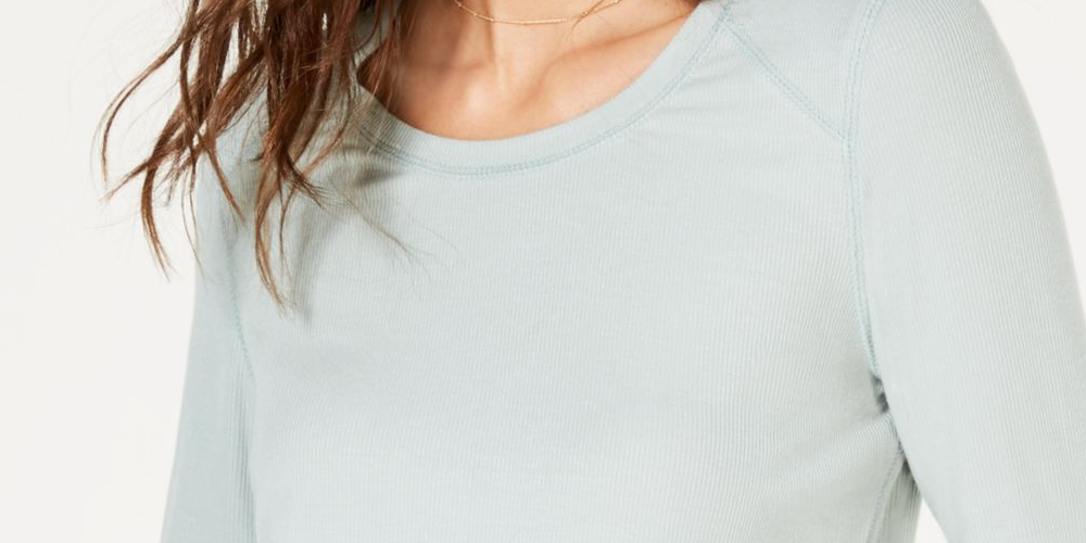 INC International Concepts Women's Scoop Neck T-Shirt Top Antique Sage Size Large