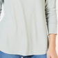 INC International Concepts Women's Scoop Neck T-Shirt Top Antique Sage Size Large