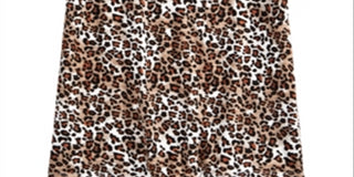 Epic Threads Big Girl's Leopard Print Tie Front T-Shirt Brown Size X-Large