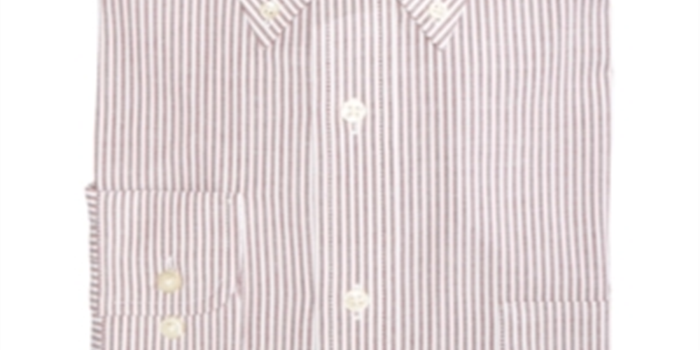 Club Room Men's Classic Regular Fit Stretch Wrinkle Resistant University Stripe Dress Shirt Black Size 15X32-33