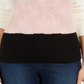 Charter Club Women's Colorblocked Textured Sweater Vanilla Size Petite XL